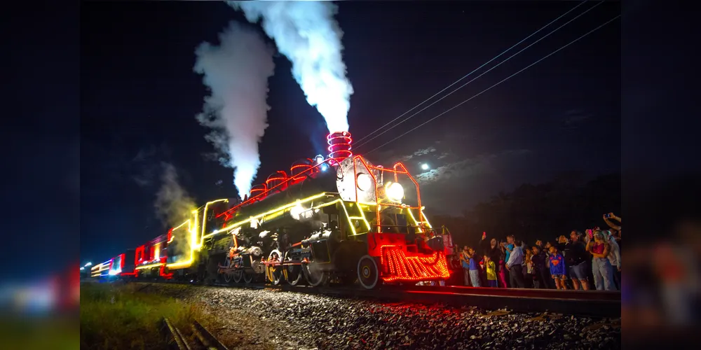 Locomotiva modelo Mallet 204 e o Papai Noel estarão passando por Ponta Grossa