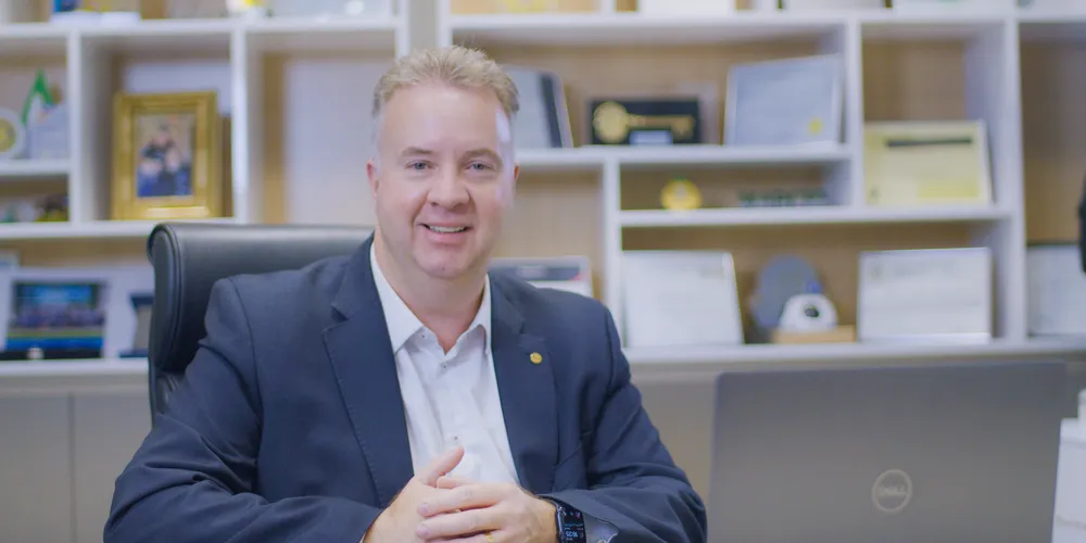 O Presidente da SICREDI Campos Gerais e Grande Curitiba PR/SP, Marcio Zwierewicz.