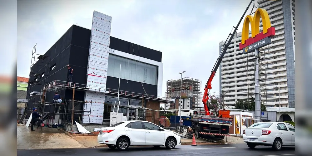 McDonald's fica na rua Balduíno Taques, na antiga sede da Polícia Federal