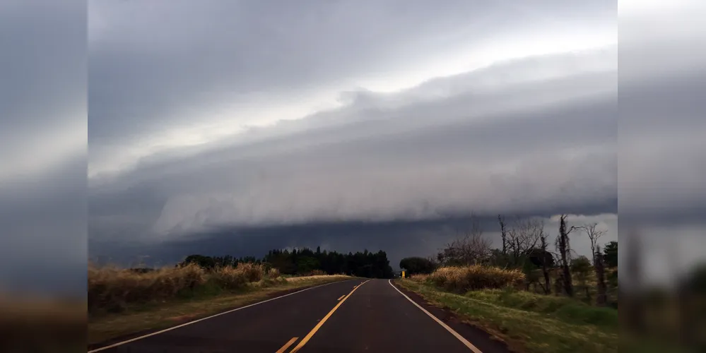 Tempestade pode ser observada em diversos pontos do estado