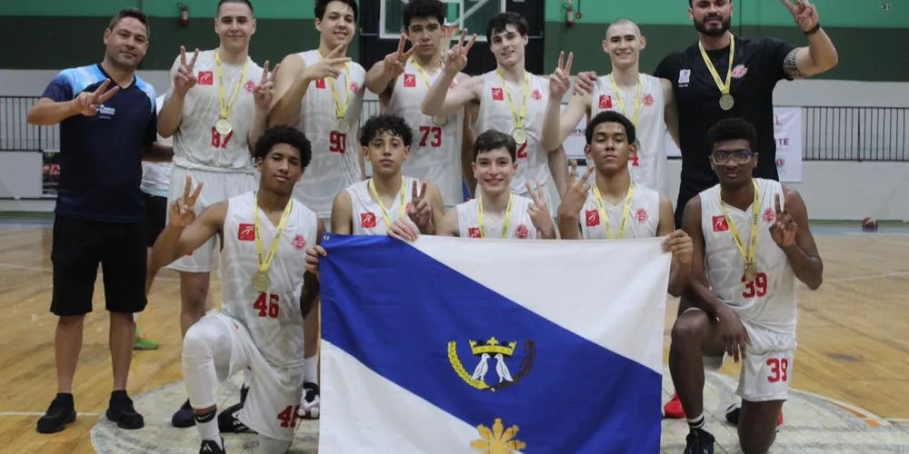 Time de basquete de Ponta Grossa foi bicampeão dos Jogos da Juventude do Paraná