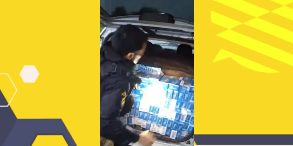 Carga estava no porta-malas e nos bancos traseiro e dianteiro