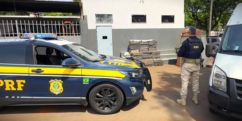 Apreensão das drogas foi realizada pela Polícia Rodoviária Federal