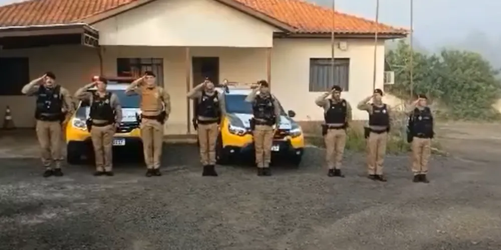 Homenagem foi feita pela equipe do destacamento de Caetano Mendes