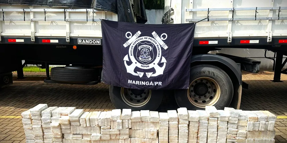 Drogas foram encontradas dentro de um caminhão