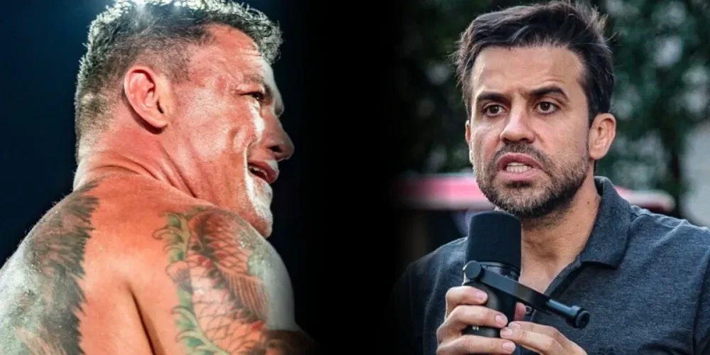 Durante transmissão de luta, Popó aceitou desafio proposto por Marçal