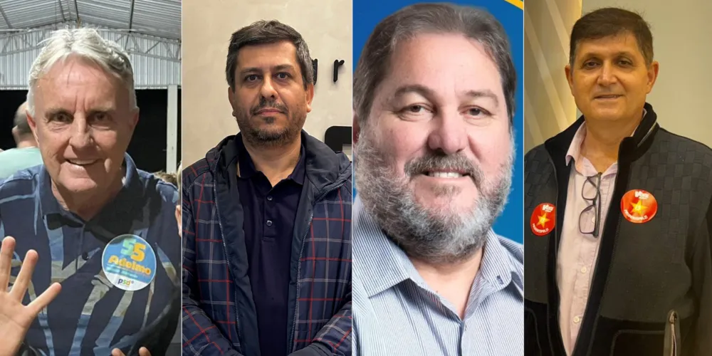 Adelmo, Doutor Rui, Gilvan e Marcos concorrem ao Poder Executivo