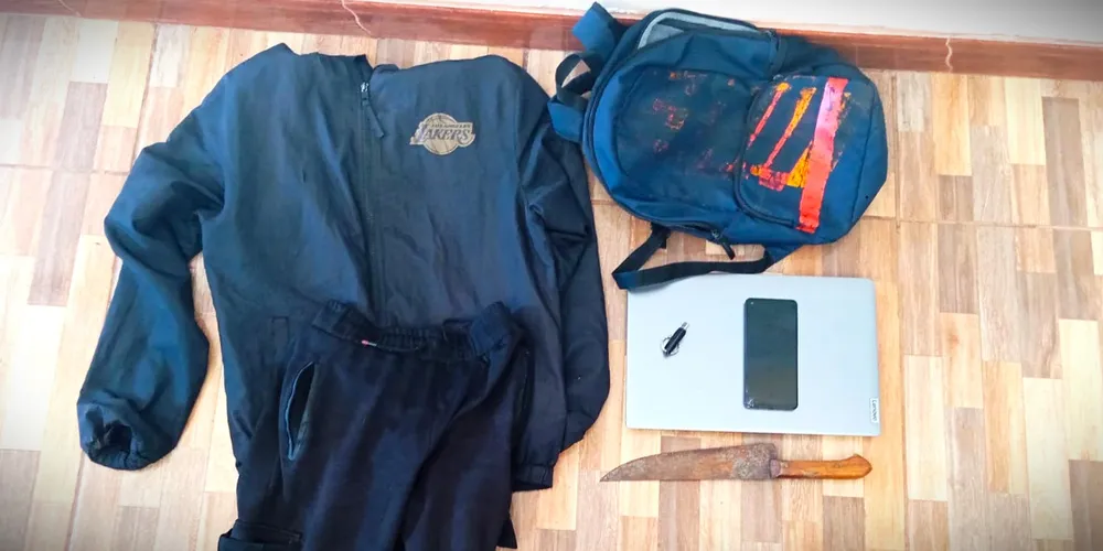 Itens roubados foram recuperados pelos agentes de segurança