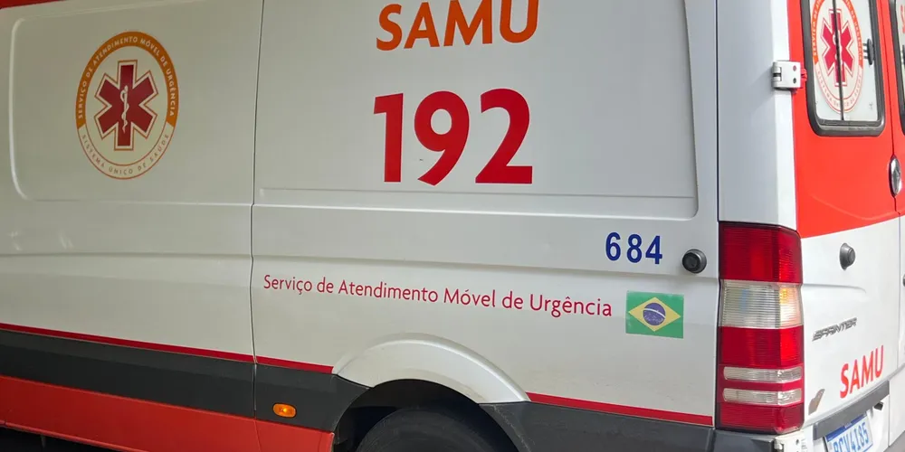 Samu prestou atendimento ao ferido, de 36 anos