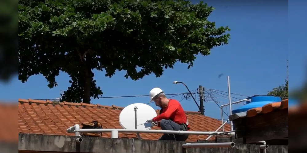 Famílias de menor renda podem fazer o agendamento para receber a instalação do kit digital