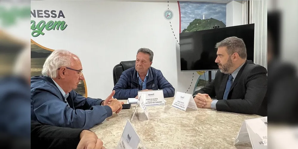 O deputado estadual Denian Couto (Podemos), acompanhou o prefeito eleito de Castro, Dr Reinaldo (MDB) em reuniões