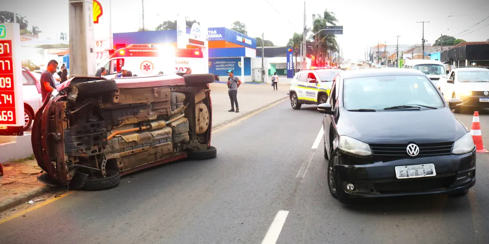 Acidente aconteceu nas proximidades de um supermercado