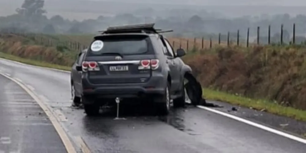 Vítima foi levada para o Hospital de Ventania