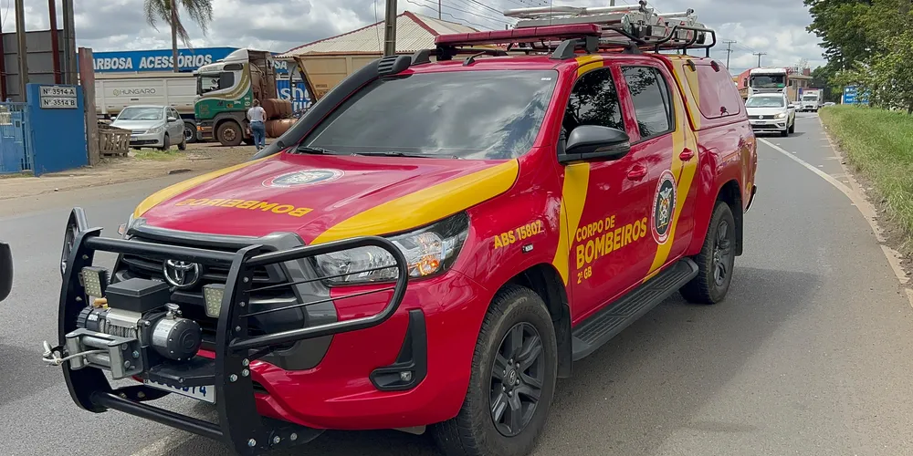 Os bombeiros constataram que os ferimentos da vítima eram de 2º grau