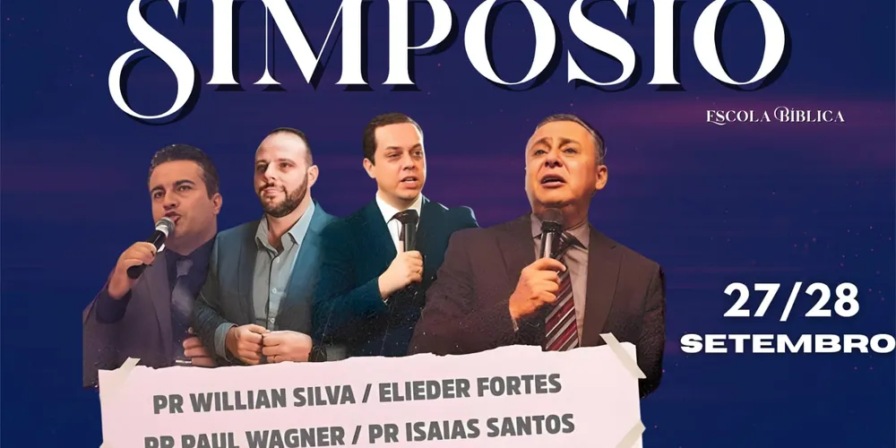 Simpósio de Escola Bíblica acontecerá no período da noite