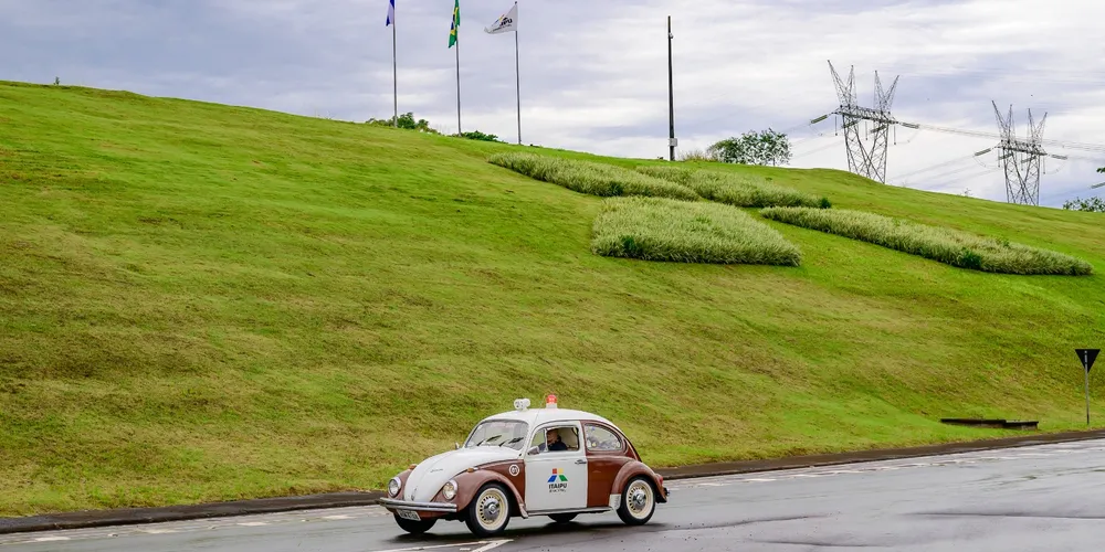 O Fusca foi o principal modelo utilizado pela Segurança de Itaipu