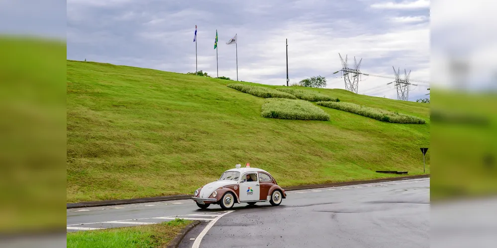 O Fusca foi o principal modelo utilizado pela Segurança de Itaipu