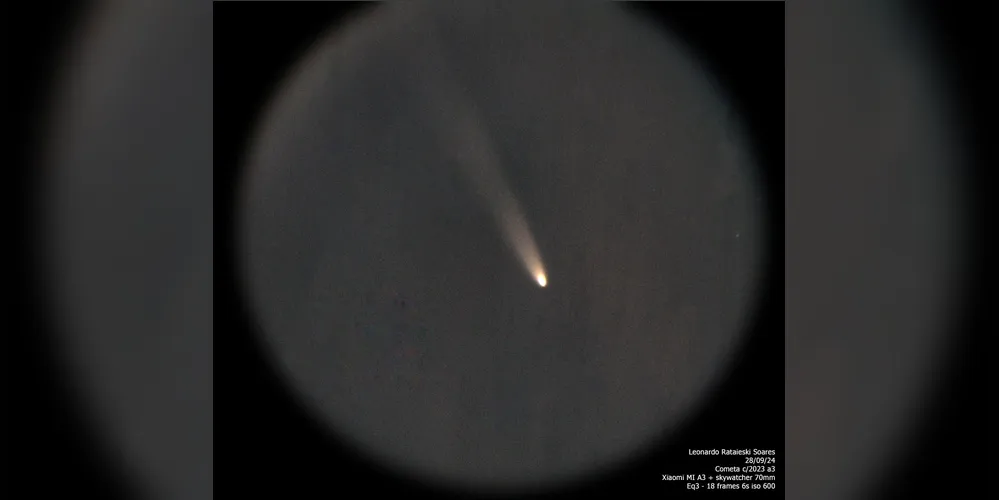 Cometa foi visualizado no mês de setembro