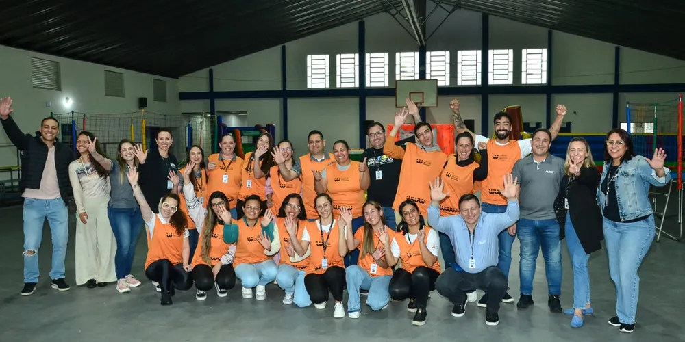 A atividade contou com a participação de 17 voluntários da unidade