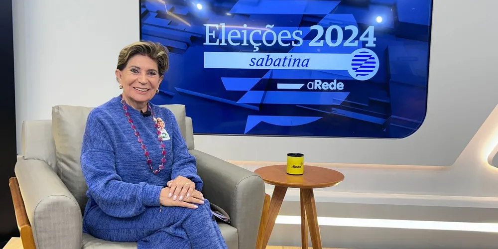 Atual prefeita participou da sabatina do Grupo aRede