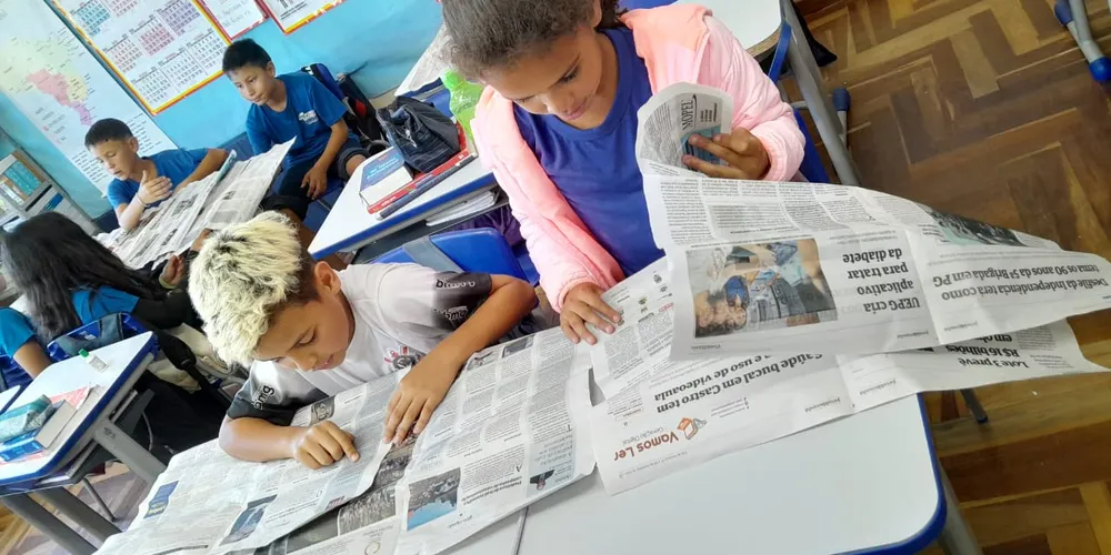 O projeto contou com o apoio do Jornal da Manhã, que auxiliou os alunos a conhecerem as propostas dos candidatos à prefeitura de Ponta Grossa