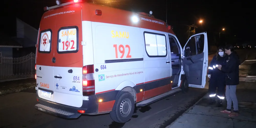 Vítima foi atendida pelo SAMU