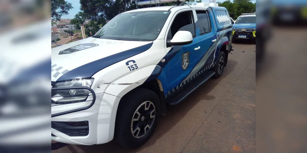 A motocicleta, uma Honda CG 150 Titan vermelha, foi recolhida para o pátio da Polícia Militar (PM)