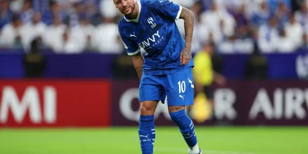 Esse foi o segundo jogo de Neymar pelo Al-Hilal desde que se recuperou de grave lesão no joelho