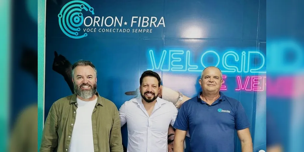 A Orion Fibra foi fundada por Felipe Volz, Manoel Junior e Gerson Irio