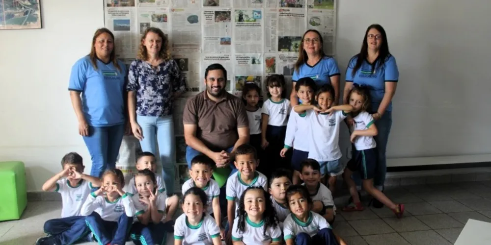 A entrevista foi realizada com crianças do CMEI Maria de Lourdes