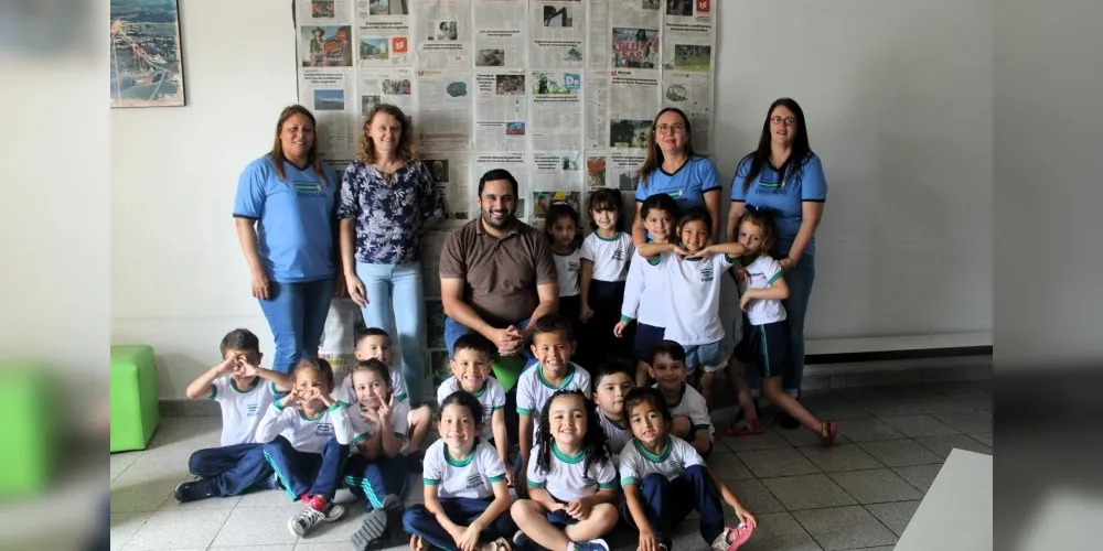 A entrevista foi realizada com crianças do CMEI Maria de Lourdes