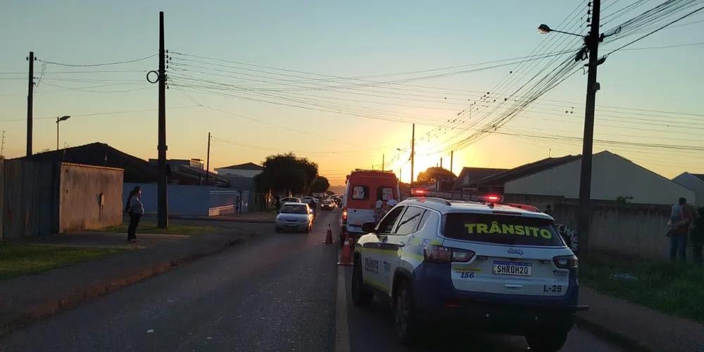 O acidente aconteceu no cruzamento das ruas Germano Justus com a Maria Mercedes Amaral de Almeida