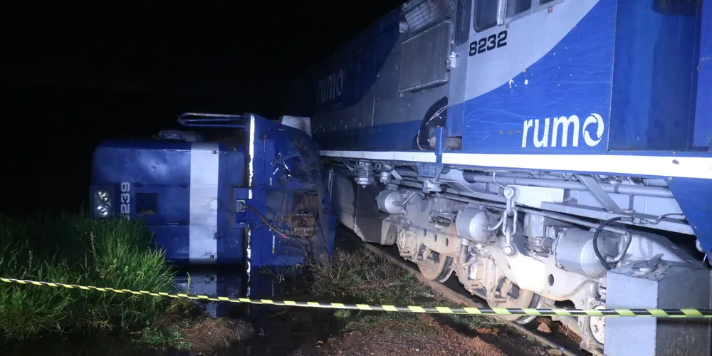 Locomotiva envolvida pertence à Rumo