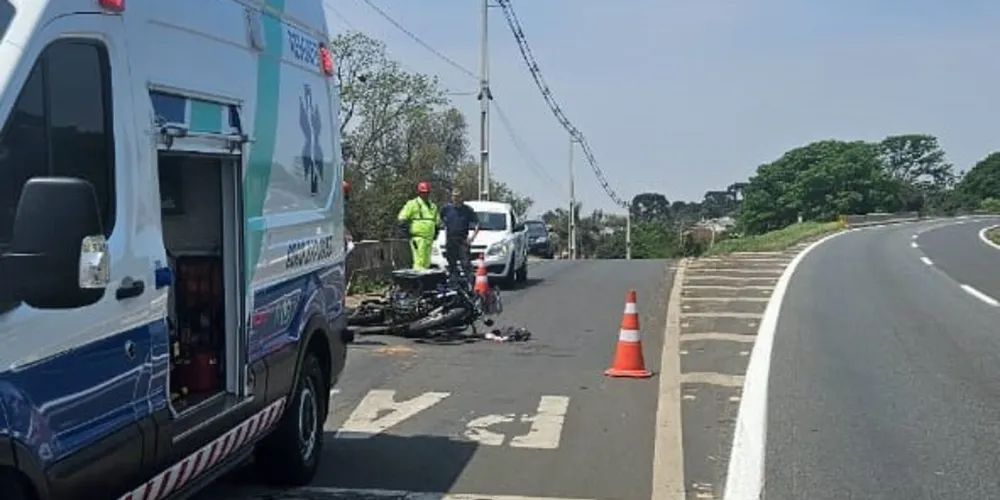 Acidente aconteceu nessa terça-feira (01), na PR-151, em Castro, nos Campos Gerais