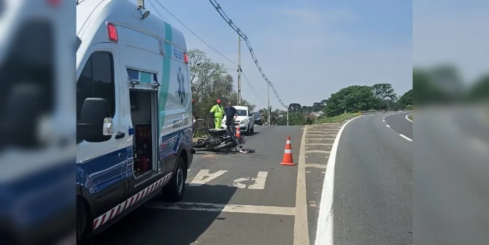 Acidente aconteceu nessa terça-feira (01), na PR-151, em Castro, nos Campos Gerais