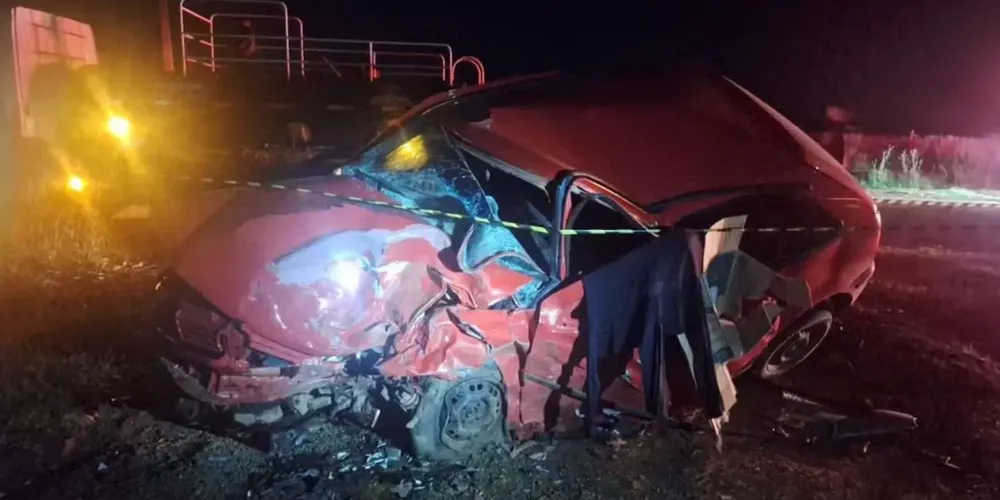 Acidente aconteu no km 54 da PR-456, em Palmital, no centro do Paraná