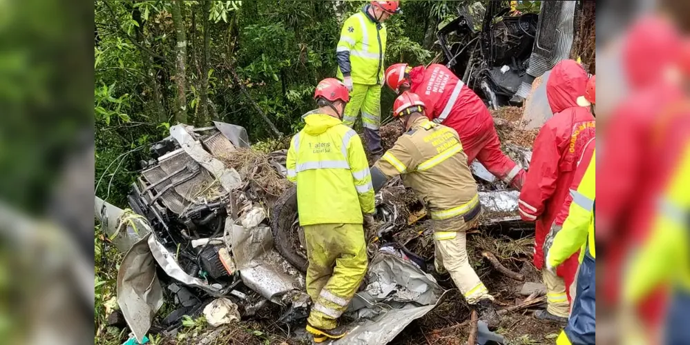 Acidente aconteceu na BR-376, em Guaratuba