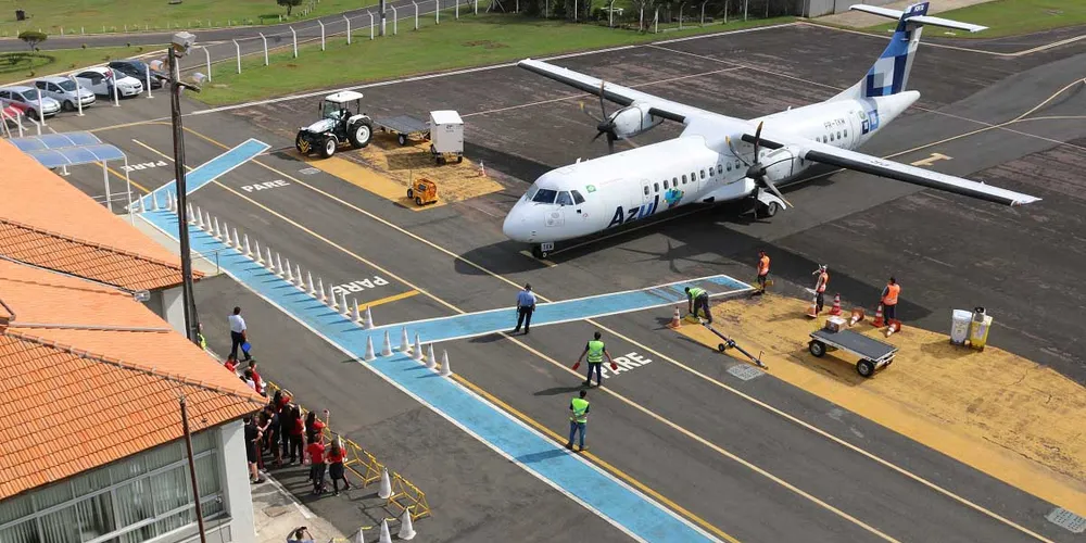 O Aeroporto Sant'Ana passou por um período de restrição operacional em decorrência das obras