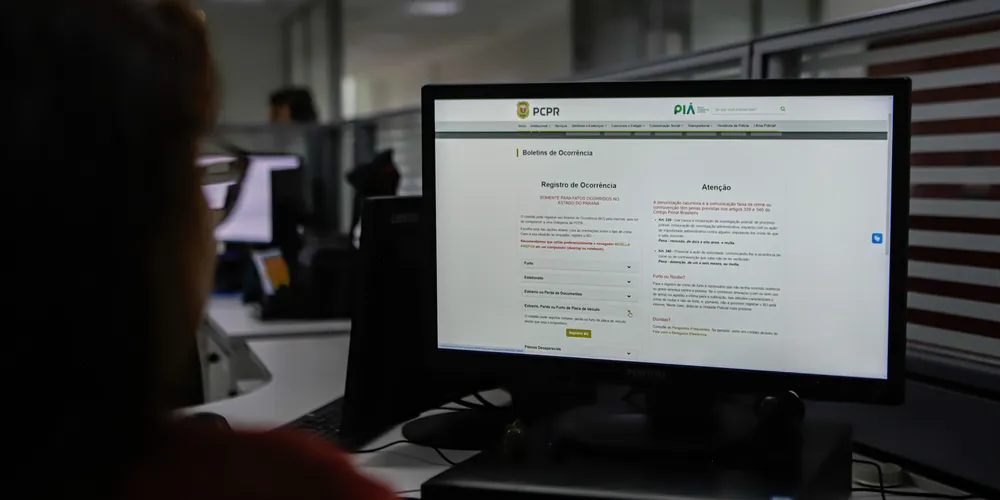 Boletim de ocorrência online traz facilidade para o cidadão e otimiza trabalho da PCPR
