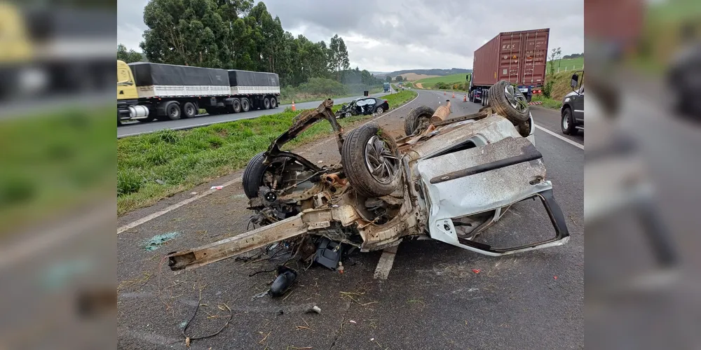 Acidente mata duas mulheres na BR-376 em Ponta Grossa