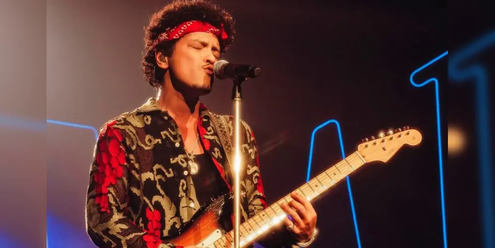 Imagem ilustrativa da imagem Bruno Mars realiza show em Curitiba; veja a programação: