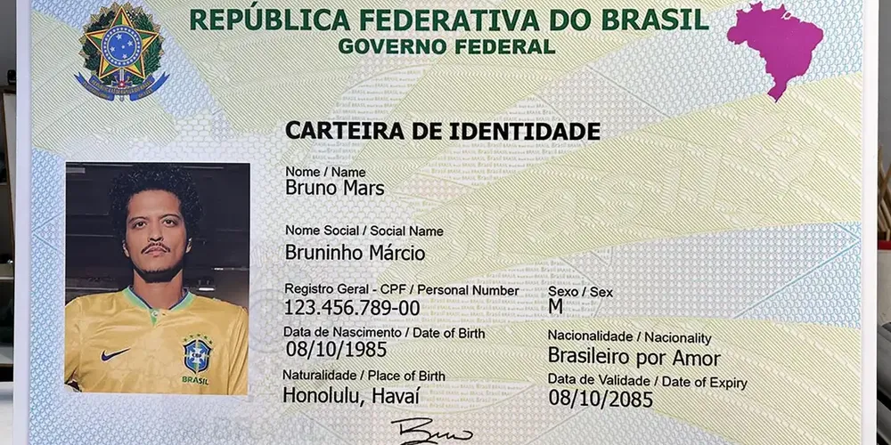 O cantor pop norte-americano Bruno Mars, em sua quarta passagem pelo Brasil, fez 15 shows de outubro a novembro