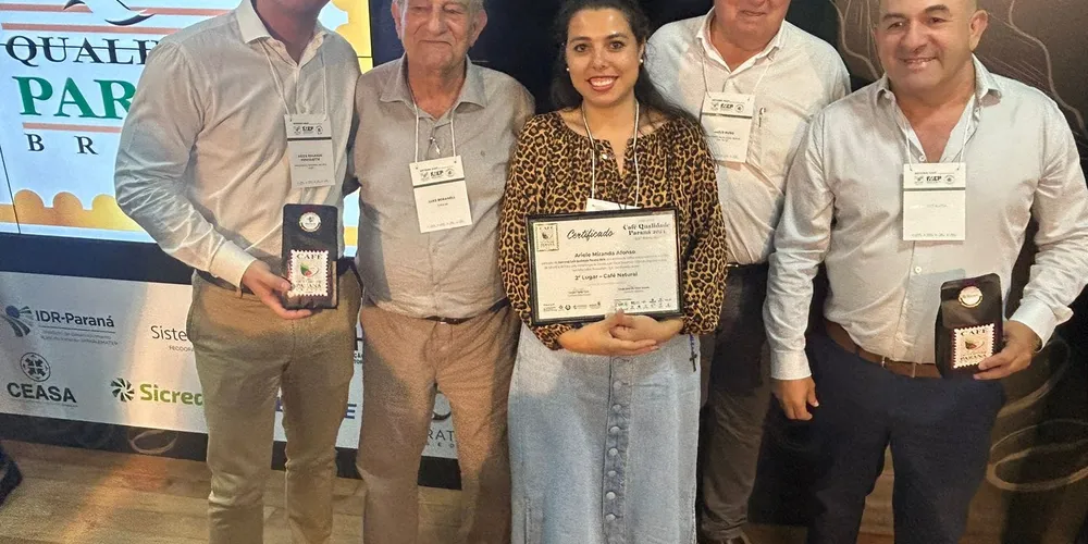 Ariele Afonso, cafeicultora de Curiúva, estava entre os 101 finalistas