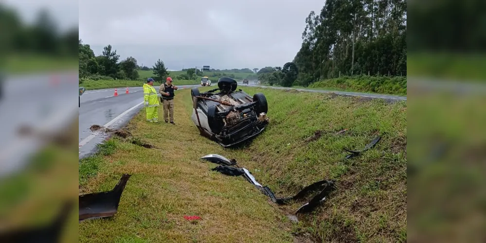 Acidente aconteceu na PR-151 nessa segunda-feira (02)