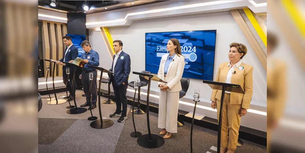 Debate com os candidatos à Prefeitura de Ponta Grossa aconteceu na noite dessa quinta-feira (03), na sede do Grupo aRede