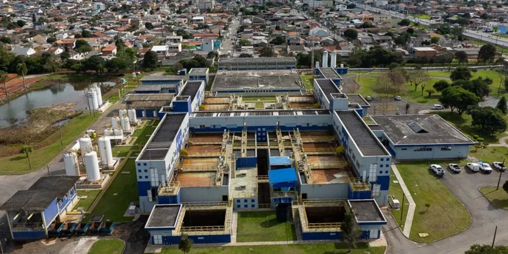 Estação de Tratamento de Água Iraí faz parte do Sistema de Abastecimento Integrado de Curitiba (SAIC)