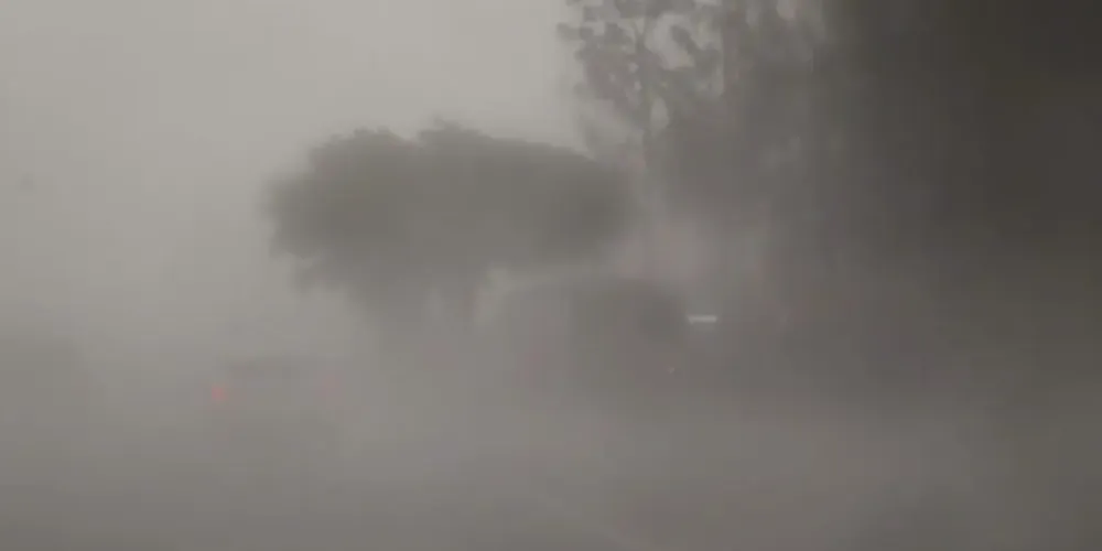 O alerta para chuvas intensas e ventania no Paraná é válido durante toda a quarta-feira