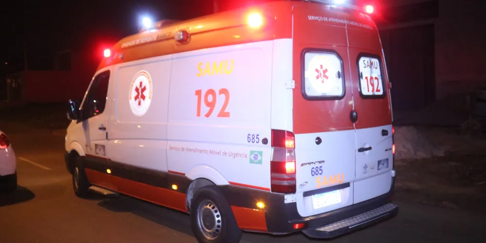Vítima pediu socorro para uma equipe do Samu