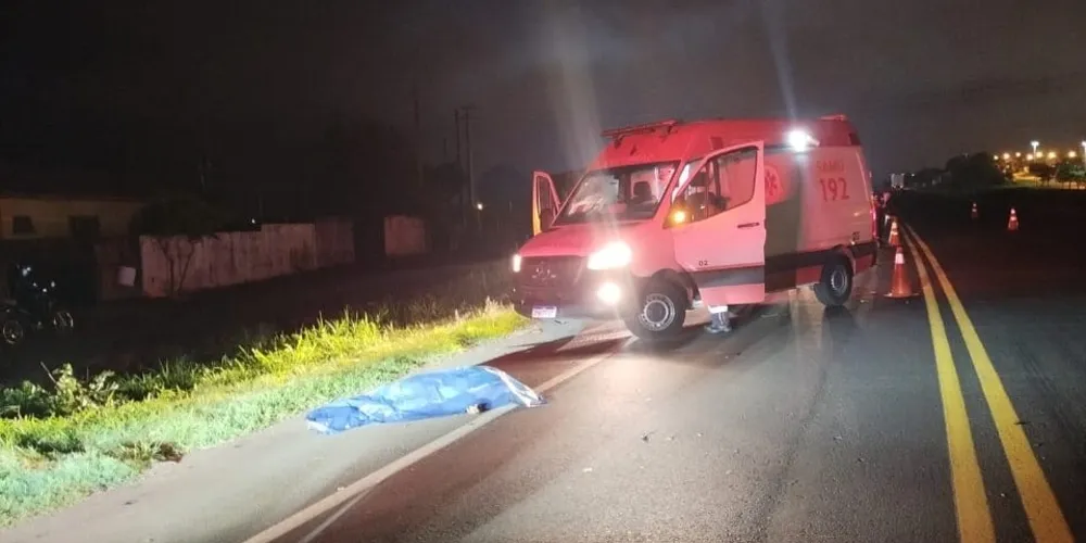 Pedestre morre atropelado por ônibus em rodovia de Arapoti
