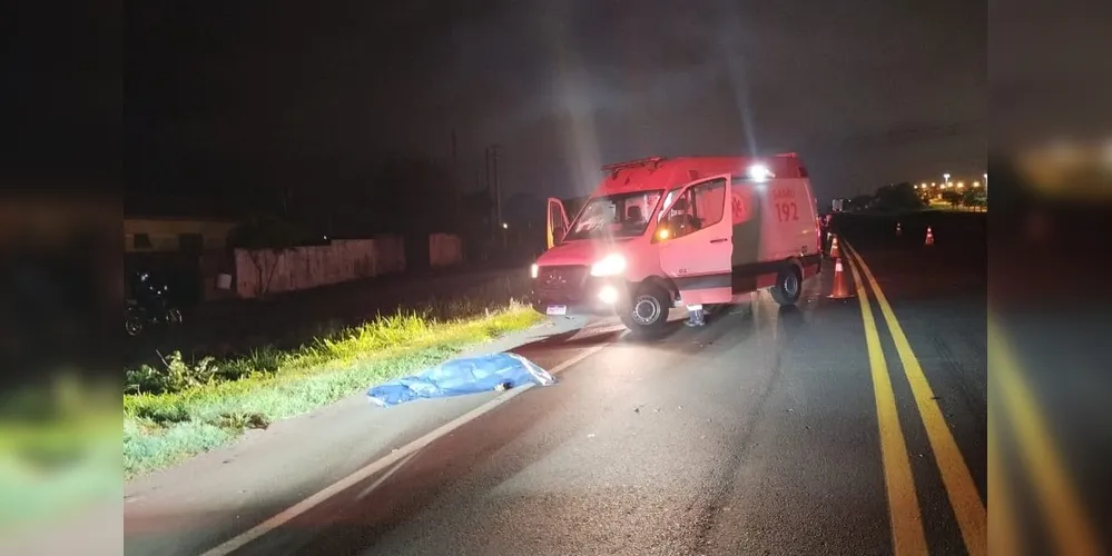 Pedestre morre atropelado por ônibus em rodovia de Arapoti